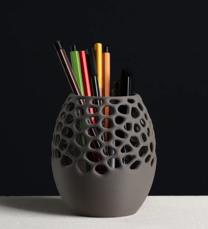 InnovLuce AeroMesh Desk Organizer – Organic Pattern Pen Holder