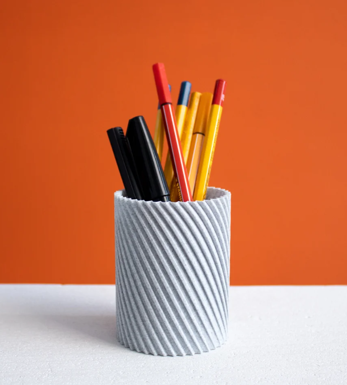 InnovLuce DuoSet Desk Organizer – Dual Pen Holder with Base Tray