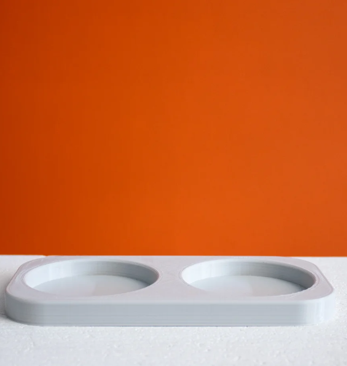 InnovLuce DuoSet Desk Organizer – Dual Pen Holder with Base Tray