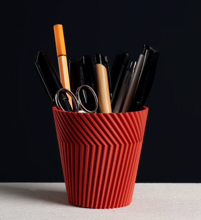 InnovLuce VertaForm Desk Organizer – Tapered Spiral Pen Holder