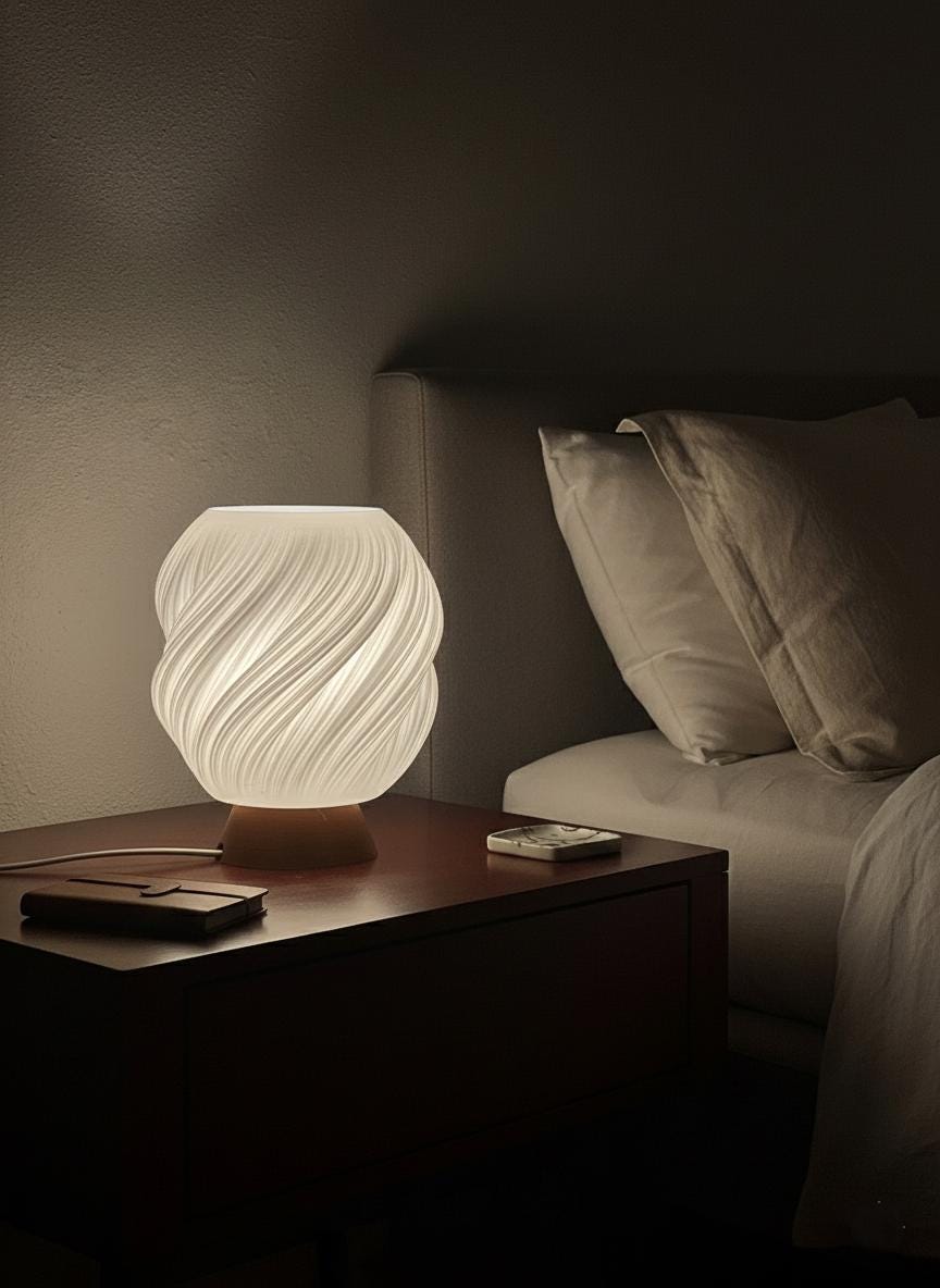 InnovLuce “Aurea” Table Lamp | Modern Sculptural Night Light | Warm Ambient Lamp